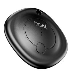 boAt Tag Bluetooth Item Finder for Android Devices, Google Find My Device App Support, 80dB Alarm, Additional Battery, 1 Year Battery (Black) image 1