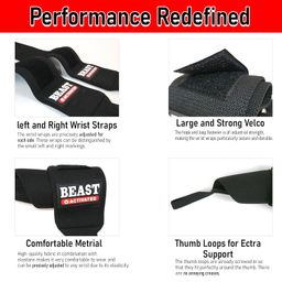 EasyHealth Wrist Wraps 22” Professional Grade with Thumb Loops Wrist Support for Men and Women image 2