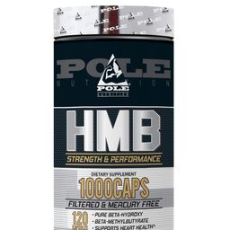 Pole Nutrition HMB Strength And Performance - Pure Beta-Hydroxy for Heart Health Support | 120 Capsules, Essential for Strength and Performance image 1