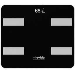 mievida Fit Ultra BT: Smart Full Body Composition Monitor with Bluetooth, Heart Rate, and Essential Body Parameters, Wireless Body Composition Scale with Mobile App | Weight Machine With Bluetooth image 1
