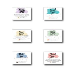 D2C Small Business Thank You Cards, 3 x 2 Inch, Set of 6 Designs, Matte Finish, Customer Appreciation Inserts for Orders, Package Inserts Pack of 144 image 1