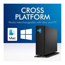 LaCie d2 Professional 8TB External Hard Drive Desktop HDD USB-C USB 3.1 Gen 2, 7200 RPM Enterprise Class Drives, for Mac and PC Desktop, 5-Year Data Recovery Services & 1mo Adobe CC (STHA8000800) image 5