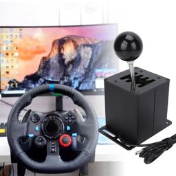 USB H Shifter Compact Realistic USB Simulator 7+R Plug and Play Precise for G25 for PC image 2