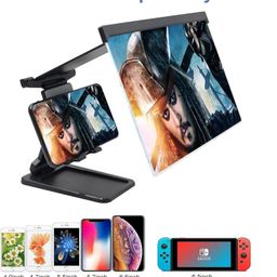 drumstone Drumstone(𝟏+𝟏-𝐘𝐄𝐀𝐑 𝐖𝐀𝐑𝐑𝐀𝐍𝐓𝐘) Screen Magnifier–Portable 3D Foldable Screen Expander with Anti-Radiation Stand for Smartphones, Tablets, & More – High-Definition Viewing Experience image 2