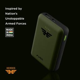 URBN 10000 mAh Ultra Compact 22.5W Super Fast Charging Pocket Power Bank with Quick Charge & Power Delivery, Type C Input/Output, Made in India, Type C Cable Included (Camo) image 2