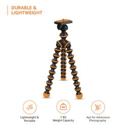 Amazon Basics Gorilla Tripod/Mini 33 cm (13 Inch) Tripod for Mobile Phone with Phone Mount & Remote, Flexible Gorilla Stand for DSLR & Action Cameras image 4