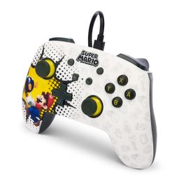 PowerA Enhanced Wired Gaming Controller for Nintendo Switch or Nintendo Switch OLED, Bob-omb Blast, White (Officially Licensed) image 4