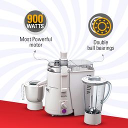 Sujata Powermatic Plus 900 Watts Juicer Mixer Grinder | 22000 Rotations Per Min | 90 Minutes Continuous Running | 2 Versatile Jars 1750 ml and 1000 ml image 2