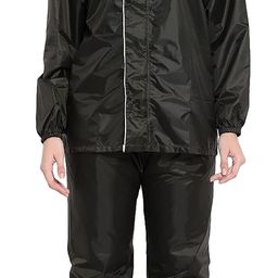 zacharias Women's Waterproof Double Layer Reversible Raincoat/Rainsuit With Pant image 1