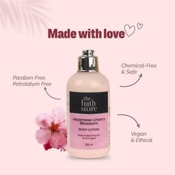 The Bath Store Japanese Cherry Blossom Body Lotion for Women & Men | Body Moisturizer for Oily Skin & Dry Skin - Deep Moisture, Non Sticky Body Lotion | Moisturizer for Body - 200ml image 4