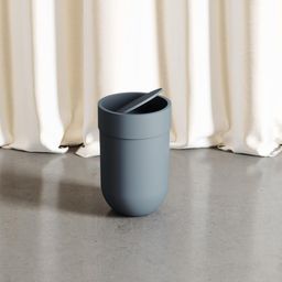 Umbra Touch Waste Can, Small Trash Can with Lid, Swing Lid Waste Basket, Garbage Can with Lid for Washroom/Bathroom, Slate Blue image 4