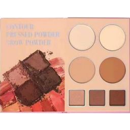 cosmac Professional HD Waterproof Long Lasting All In 1 Makeup Book Palette Kit Base, Eyebrow Contour Concealer Eyeshadow Highlighter & Blusher Palette With High Coverage Glowing For Girls & Women. image 5