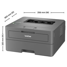 Brother HL-L2440DW (New Launch) Auto Duplex Laser Printer, 30 PPM Print Speed, LCD Display, 64 MB Memory, (WiFi WiFi Direct LAN USB), 250 Sheet Paper Tray, 3000 Pages Inbox Toner, Free Installation image 2