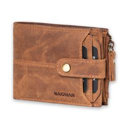 bagman Genuine Leather Wallet for Men – Stylish, Durable, RFID Blocking, with Secure Card Holder & Coin Pocket image 1