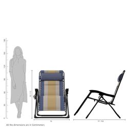 amazon basics Padded, Zero-Gravity Chair (Multicolour, Iron) image 4
