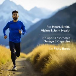 GNC Triple Strength Fish Oil 1500mg Omega-3 with 900mg EPA & DHA | 60 Softgels | For Heart, Healthy Cholesterol, Joint Comfort, Focus & Vision | Enteric-Coated for No Fishy Aftertaste |USA Formulated image 2