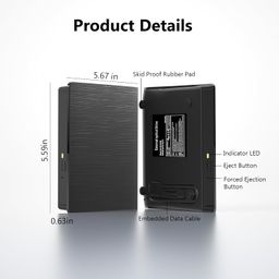 yaeonku External Blu Ray Drive, Support 50G Disc Read/Write Bluray Drives, Portable 3D Blu Ray Burner with USB 3.0 and Type-C, Cd Player Suitable for Windows XP/7/8/10/11 MacOS for Laptop, Desktop, Mac image 4