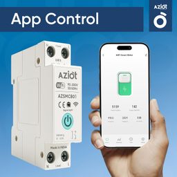 Aziot 1P 63A WiFi Smart Circuit Breaker with Power Monitoring, Remote & Voice Control | Compatible with EV Chargers, Geysers, Water Pumps, Room Heaters, and Heavy-Duty Appliances | SmartLife App image 5