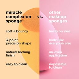 Real Technique's 2 Miracle Complexion Sponges MakeUp Set With Revolutionary Foam Technology You Can Use Damp or Dry for a Smooth Finished Look - Multicolor (Packaging may vary) image 5