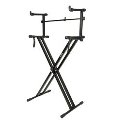 Kadence Heavy-Duty, Double-X, Adjustable Piano Keyboard Stand with Locking Straps (KSTD-DX2 Dual Braced) image 1