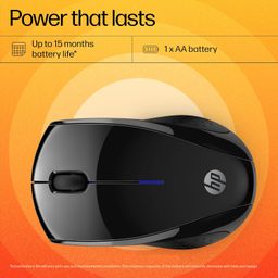 HP 220 Silent Wireless Mouse, 2.4 GHz Dongle, 15 Month Life Battery, Compatible with Windows, Mac, Chromebook/PC/Laptop (391R4AA), Black image 5
