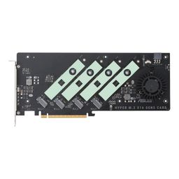 ASUS Hyper M.2 x16 Gen5 Card (PCIe 5.0/4.0) Supports Four NVMe M.2 (2242/2260/2280/22110) Devices up to 512 Gbps for AMD and Intel® Platform RAID Functions. image 4