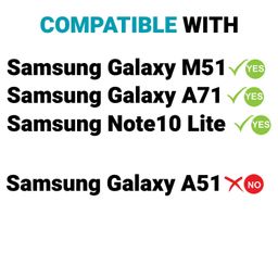 POPIO Tempered Glass Screen Protector Compatible For Samsung Galaxy M51 / A71 / Note10 Lite (Transparent) Full Screen Coverage (Except Edges) With Easy Installation Kit For Cellphone image 5