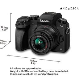 Panasonic LUMIX G7 16.00 MP 4K Mirrorless Interchangeable Lens Camera Kit with 14-42 mm Lens (Black), 3x Optical Zoom" image 5