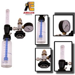 Oxygen Flow Meter With Humidifier Bottle || Flowmeter For Oxygen Cylinder Humidifier Bottle o2 Regulator || Fine Adjustment Valve image 5