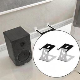 ATORSE Desktop Speaker Stand Nonslip Speaker Bracket for Bookshelf Home Sturdy Room image 3