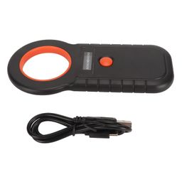 dnei Animal Tag Scanner, Rechargeable Data Storage 2.4G Pet Microchip Reader for Resource Management for Dog (Black) image 1