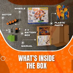 Blix Robotix - Amusement Park, Science Kit, Educational Diy Building Block Set, Construction Toys, For 7+ Years Boys And Girls,yellow image 5