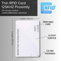 OldArc RFID Cards 10 Pcs | 125khz Proximity Card RFID | Thin Printable PVC Access Card For Office Attendance | Pack of 10 Contactless IC Card For essl Access Control Keycard Lock | Read Only RFID Card image 3