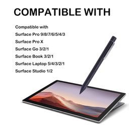 caoxiong MS403 Pen Compatible with Microsoft Surface Pen M1776 for Surface Pro 9/8/7/7+/6/5/4,Surface Book 1/2/3,Laptop 1/2/3/4,Surface Studio 1/2/3, Surface Go 3/2/1, 2048 Level Pressure Palm Rejection image 3