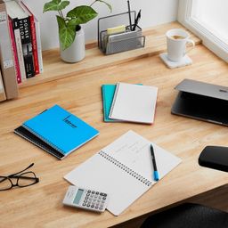 Amazon Brand - Solimo Notebooks, Spiral-Bound, Lightweight, Vibrant Colours (A5, 100 Pages, 70 GSM, Set of 5) image 3