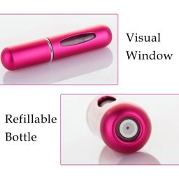 stockzone Portable Mini Perfume Refillable Atomizer Container, Travel Spray Bottle, Scent Pump Case Fragrance Empty Spray for Traveling and Outgoing (5 ml), Multicolour image 2