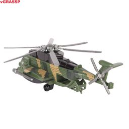 VGRASSP Apache Style Air Force Helicopter Toy for Kids - Bump and Go Action with Colourful 3D Lights, Swirls and Music Multicolor image 2