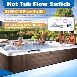 2560-040 Jacuzzi Flow Switch Replacement for Sundance Spas and Sweetwater Spas, Hot Tub Flow Switch Assembly with Clamps and Seal Ring, Q-12DS-C2 image 4