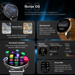 Noise Vortex Plus 1.46 AMOLED Display, AoD, BT Calling, Sleek Metal Finish, 7 Days Battery Life, All New OS with 100+ Watch Faces & Health Suite (Black) image 3