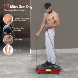 SOBO Crazy Fit Vibration Plate for Home Weight Loss Exercise Machine with Different Programs Full Body Exercise Oscillation Fitness Workout 1 Year Warranty image 3