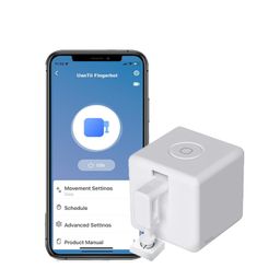 UanTii Smart Fingerbot Tuya Bluetooth Switch Button Pusher Bluetooth Smart Switch Works with Tuya Smart Life App (White) image 1