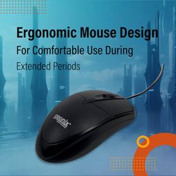 GEONIX Wired USB Mouse for Windows PC Desktop, Laptop, Notebook, Mac, computerand Chromebook, for Righty or Lefty Use, Black Colour, 1 Year Warranty. image 3