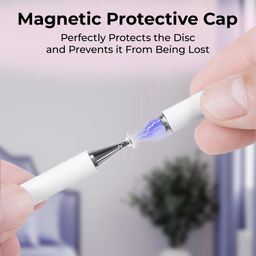 HUMBLE Universal Light Weight Stylus Pen for Smartphone/Tablet/iPad/iPhone/Android & All Touch Screen Devices with Fine Point Disc Tip & Magnetic Cap | Precise Tip for Drawing and Writing - White image 5