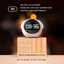 NYRWANA Alarm Clock, Alarm Clocks for Heavy Sleepers, Digital Alarm Clock for Students with Adjustable Brightness, Snooze Function, Temperature & Touch to Wake (White) image 3