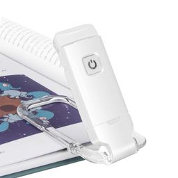 FLYNGO Book Lamp for Night Reading, Rechargeable LED Study Light for Student, 3 Brightness & 3 Color Modes Clip-On (Clip-on Book Lamp) image 1