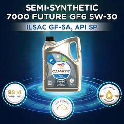 TotalEnergies Quartz 7000 Future GF6 5W-30 ILSAC GF-6A, API SP Clean-Shield Technology|Fuel Economy Formula| Synthetic Based Engine Oil for Cars (3L) image 2