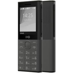 HMD 150 Music | Built-in Powerful Loud Speaker & Dedicated Music Buttons | Music Player and Wireless FM Radio | 2500 mAh Battery & Type C Fast Charger | Built-in UPI App with Scan & Pay | Dark Grey image 5