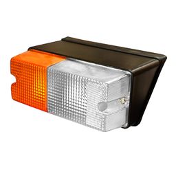 ALL PARTS SOURCE Apsmotiv Front Incandescent Flasher Lights Indicator Assembly Set For Sonalika, Farmtrac, Indofarm, And Standard Tractors Waterproof, 12 Watts, White And Amber image 2