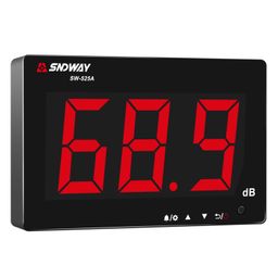 Decibel Meter 30dB-130dB, Wall Mounted Hanging Sound Level Meter with Backlight Display, Large Screen SPL Meter with Alarm, USB Powered Noise Tester for Public Area/Restaurant/Classroom image 1
