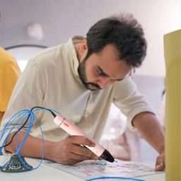 wol 3d WOL3D I touch Pro 3D Pen (Pink) with 20 in 1 (5 M) for 3D Printing with Speed Control, Advanced Temperature Regulation, OLED Display & Ergonomic Design – Compatible. image 3